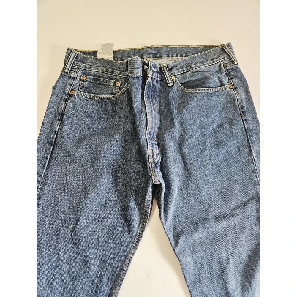 Levi's 505 Jeans Men's Size 36W 30L‎ Regular Fit Denim Blue